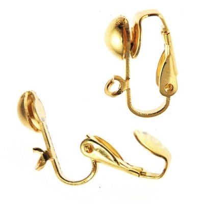 Ear Clip w/ 7MM Ball & Lp Gold-Plated (36 Pieces)