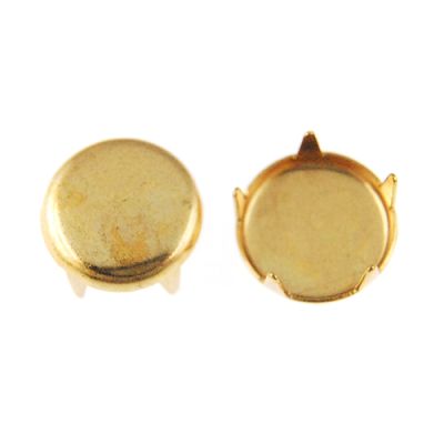 Flat Round Nailhead 40SS Gold (200 Pieces)