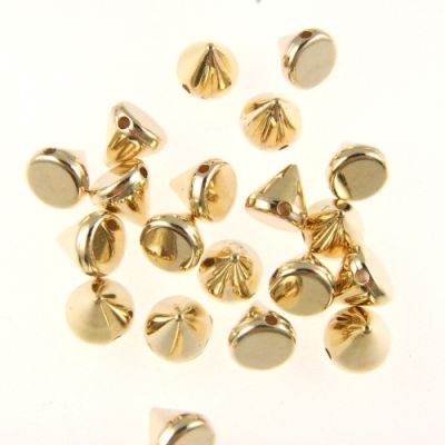 Flatback & Sew-On Spikes 6MM-BULK PACK! (Gold)   (1000 Pieces)