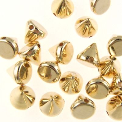 Flatback & Sew-On Spikes 8MM-BULK PACK! (Gold) (500 Pieces)