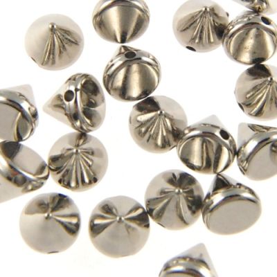 Flatback & Sew-On Spikes 8MM-BULK PACK! (Silver) (500 Pieces)