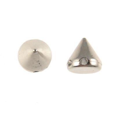 Flatback & Sew-On Spikes 10MM (Silver)   (100 Pieces)