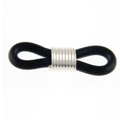Eyeglass & Sunglass Holder Chain Connector, Black w/ Silver (72 Pieces)