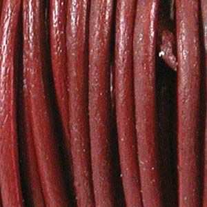 1MM Leather Cord-Garnet (25 yards)