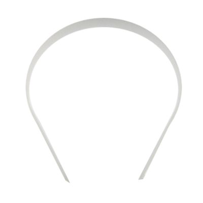 White Plastic Headband Base (14mm) (12 Pieces)