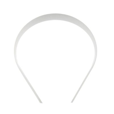 White Plastic Headband Base (20mm) (12 Pieces)