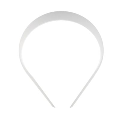 White Plastic Headband Base (25mm) (12 Pieces)