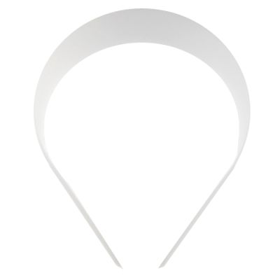 White Plastic Headband Base (50mm) (12 Pieces)