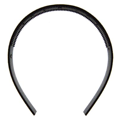 Black Plastic Headband Base (14mm) (12 Pieces)