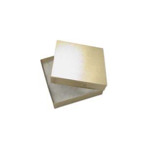 Paper Jewelry Box Gold Foil 3.5 x 3.5 x 1" (10 Pieces)