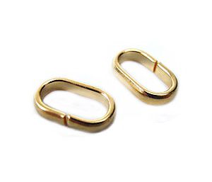 Flat Oval 5 x 8MM Jump Ring (Gold-Plated) (144 PCS)