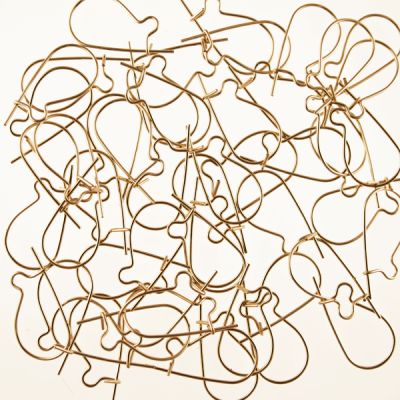 Kidney Earwire, 14mm, Gold Plated (72 Pieces)