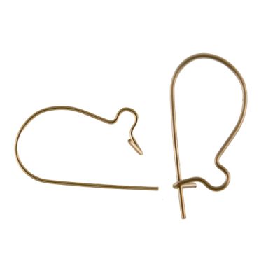 14mm Kidney Earwire, 12K Gold-Filled (50 Pieces)