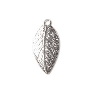 Leaf Pendant 15MM (Silver) (144 PCS)