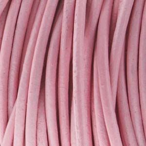 2MM Leather Cord-Light Pink (25 yards)