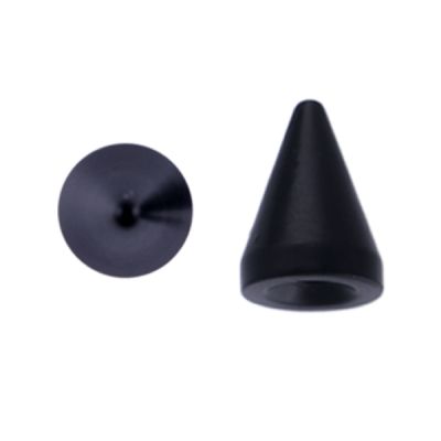 Metal Cone Spike 15mm-Wide (Black) (10 Pieces)