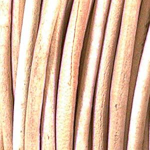 2MM Leather Cord-Natural (25 yards)