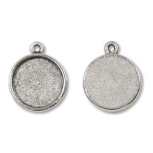 Circle Link 14.5mm x 18mm (Antique Silver) (5 PCS)