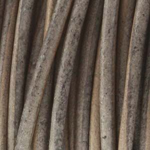 1MM Leather Cord-Natural Dye Grey (25 yards)