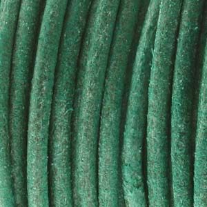1MM Leather Cord-Natural Dye Turquoise (25 yards)
