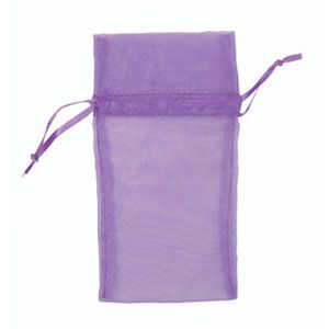 Organza Drawstring Pouch Purple-3 x 4" (12 Pieces)