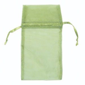 Organza Drawstring Pouch Teal Green-2.75 x 3" (12 Pieces)