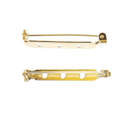 Bar Pin 3-Hole 1-1/2" Gold (144 Pieces)