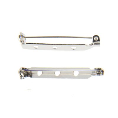 Bar Pin 3-Hole 1-1/2" Silver (144 Pieces)