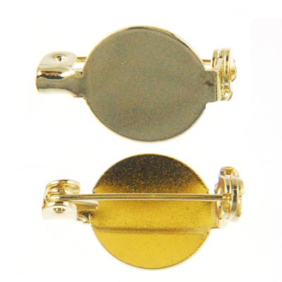 Pin w/ 13mm Flat Pad Gold (36 Pieces)