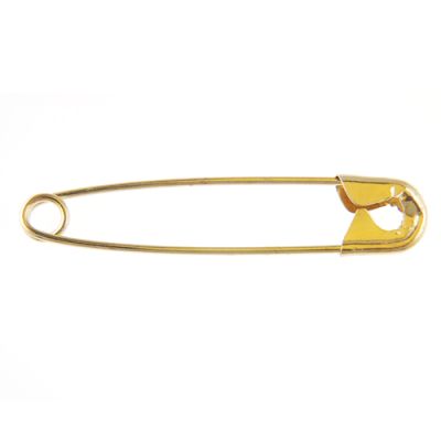 2" Inch Safety Pin (Size #3) Gold-Tone, Metal (144 Pieces)