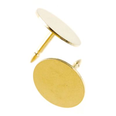 Tack (Lapel) Pin Back with 9MM Pad, Gold (24 Pieces)