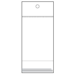 3x4" Resealable Header Bag w/ Hole (500 Pieces)