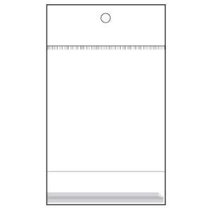 4X4" Resealable Header Bag w/ Hole (500 Pieces)