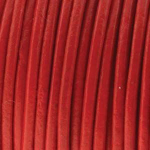 2MM Leather Cord-Red (25 yards)