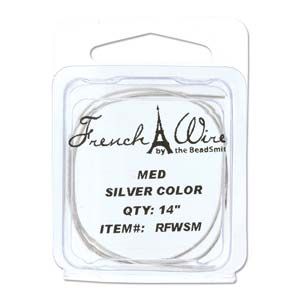 French Wire Silver .9MM (Medium) (14" PC)
