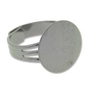 Adjustable Ring w/ 15.5MM Pad (Black Oxide) (6 PCS)