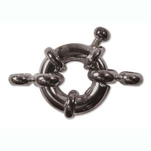 Fancy Spring Ring 11MM (Black Oxide) (6 Pieces)
