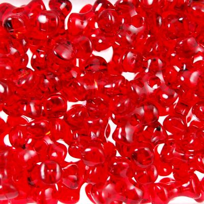 Tr. Red - Tri Beads Transparent Colors (600 Pieces)
