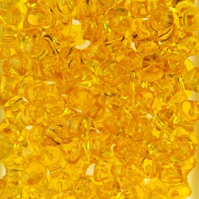 Tr. Dark Yellow - Tri Beads Transparent Colors (600 Pieces)