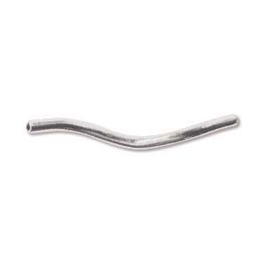 Squiggle Spacer Tube 1.2X20mm - Silver (144 Pieces)