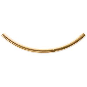 Curved Spacer Tube 2X38mm - Gold (36 Pieces)