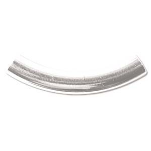 Curved Spacer Tube 5X30mm - Silver (36 Pieces)
