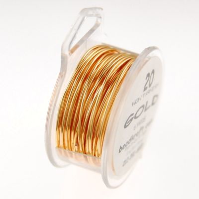 24 Ga. Color-Enameled Copper Wire-Gold (10 Yards)