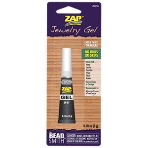 ZAP Gel Jewelry Super Glue .10oz (3 GRAM) Tube (Each)