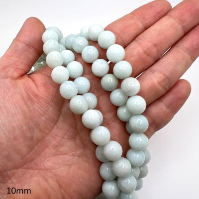 10mm Smooth Round Amazonite Beads (16" Strand)