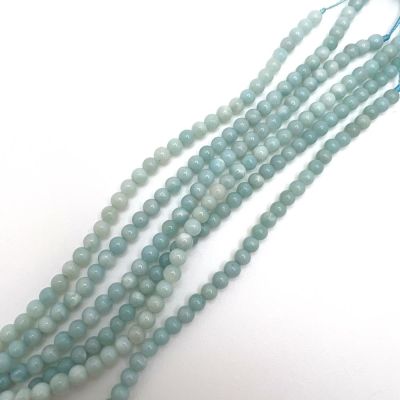 4mm Smooth Round Amazonite Beads (16" Strand)