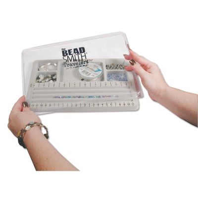 Mini Bead Board with Lid, 3 Straight Channels, 7.75 x 11.25" (Each)