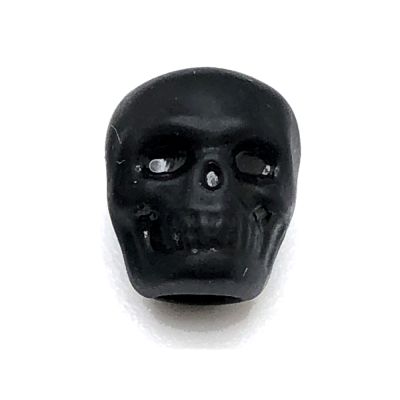 Skull Beads Matte Black (144 Pieces)