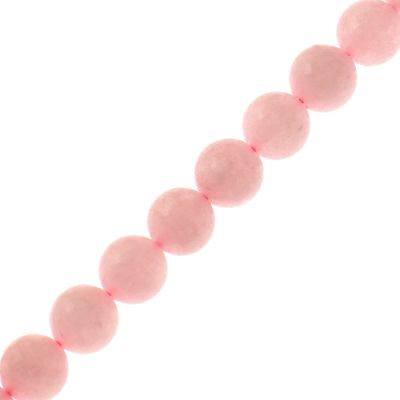 10mm Smooth Round, Natural Rose Quartz Beads (16" Strand)