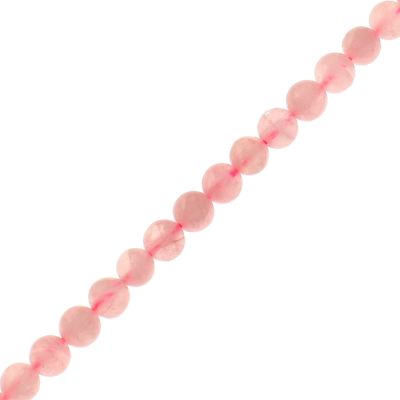 6mm Smooth Round, Natural Rose Quartz Beads (16" Strand)